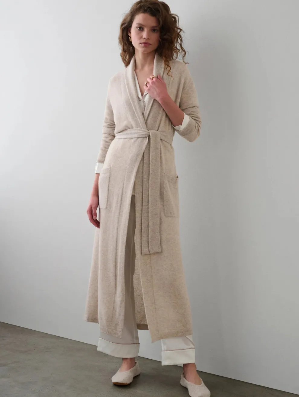 White + Warren - Cashmere long robe