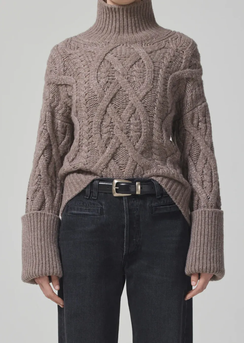 Citizens of Humanity - Zolan aran turtleneck wheat