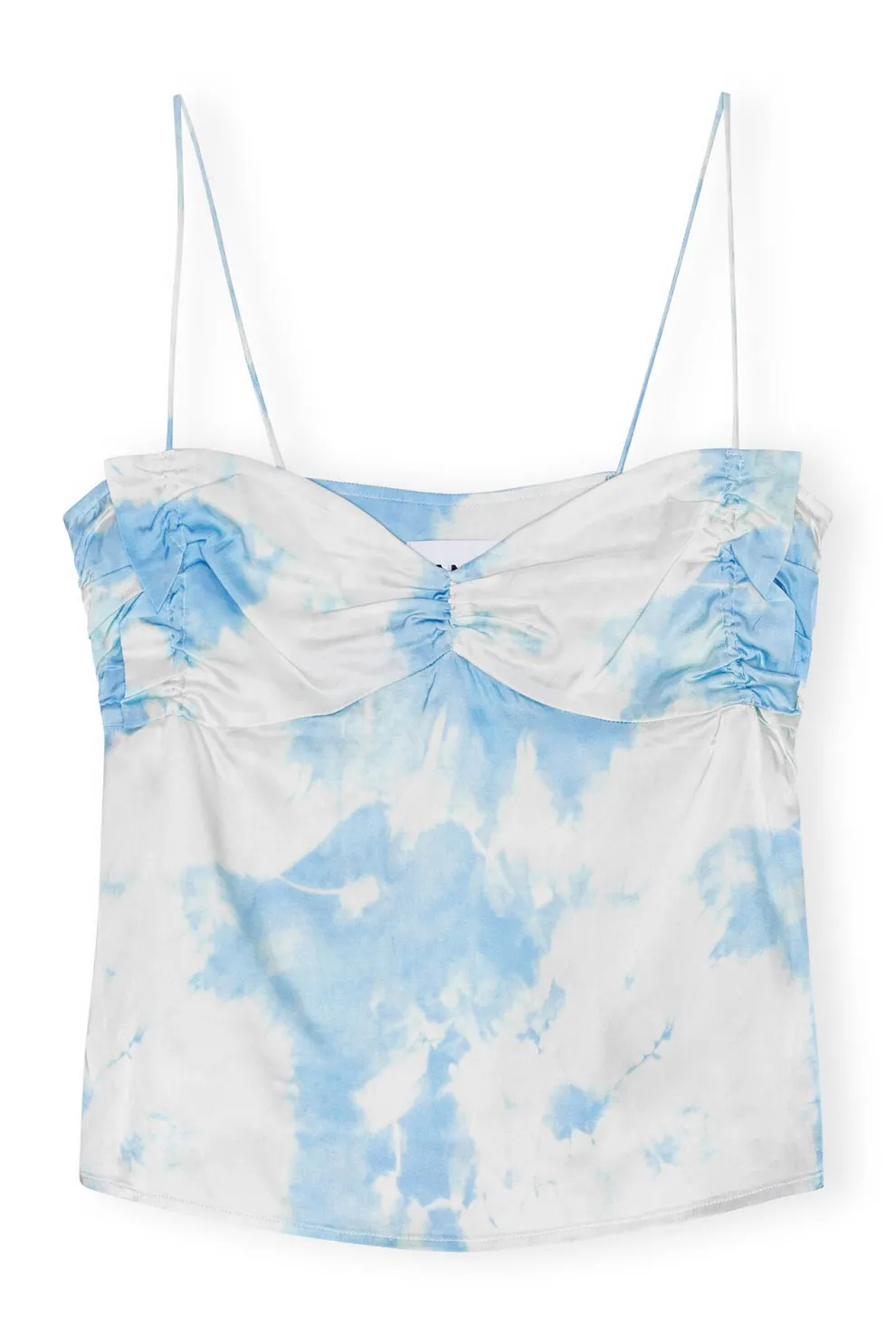 Ganni - Printed Satin Slip Top