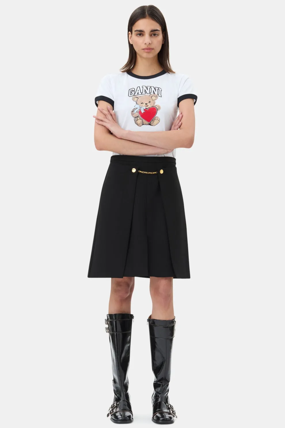 Ganni - Basic Jersey Bear Small T-Shirt