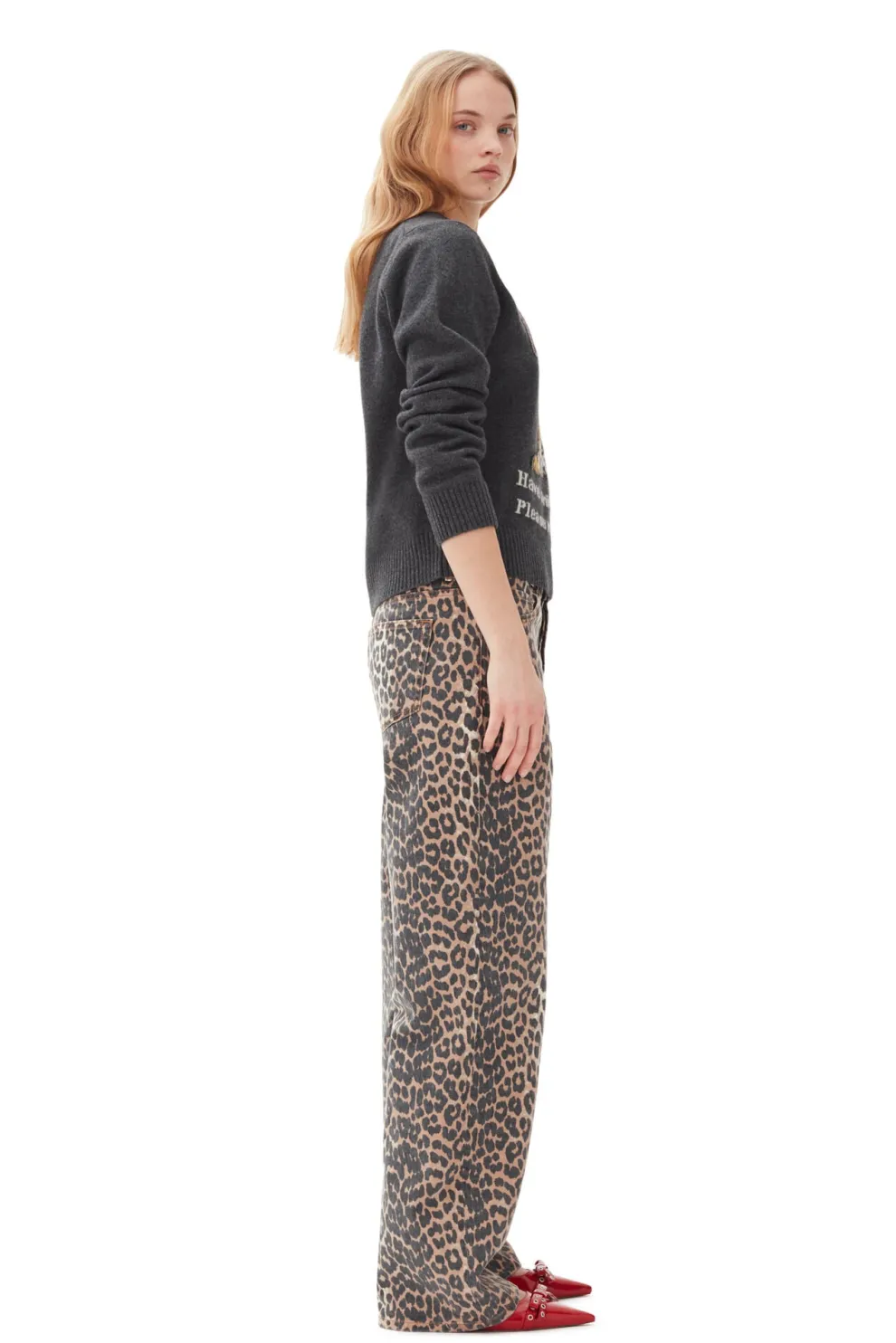 Ganni - Print Denim Izey