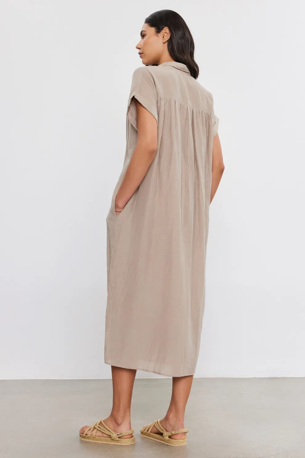 Velvet - Marla Silk Cotton Voile Shirt Dress