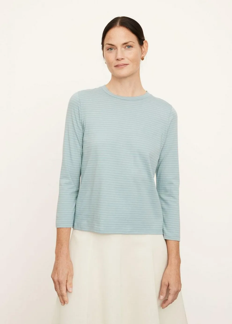 Vince - Neppy Striped Crew Neck Tee