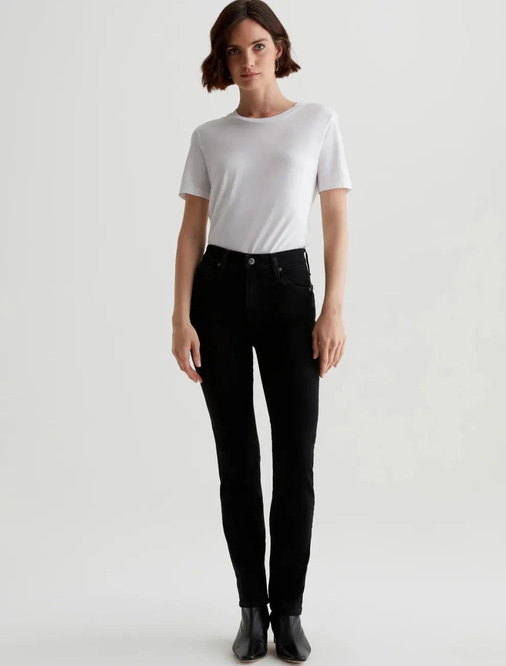 AG Jeans - Mari Mid-Rise Slim Straight