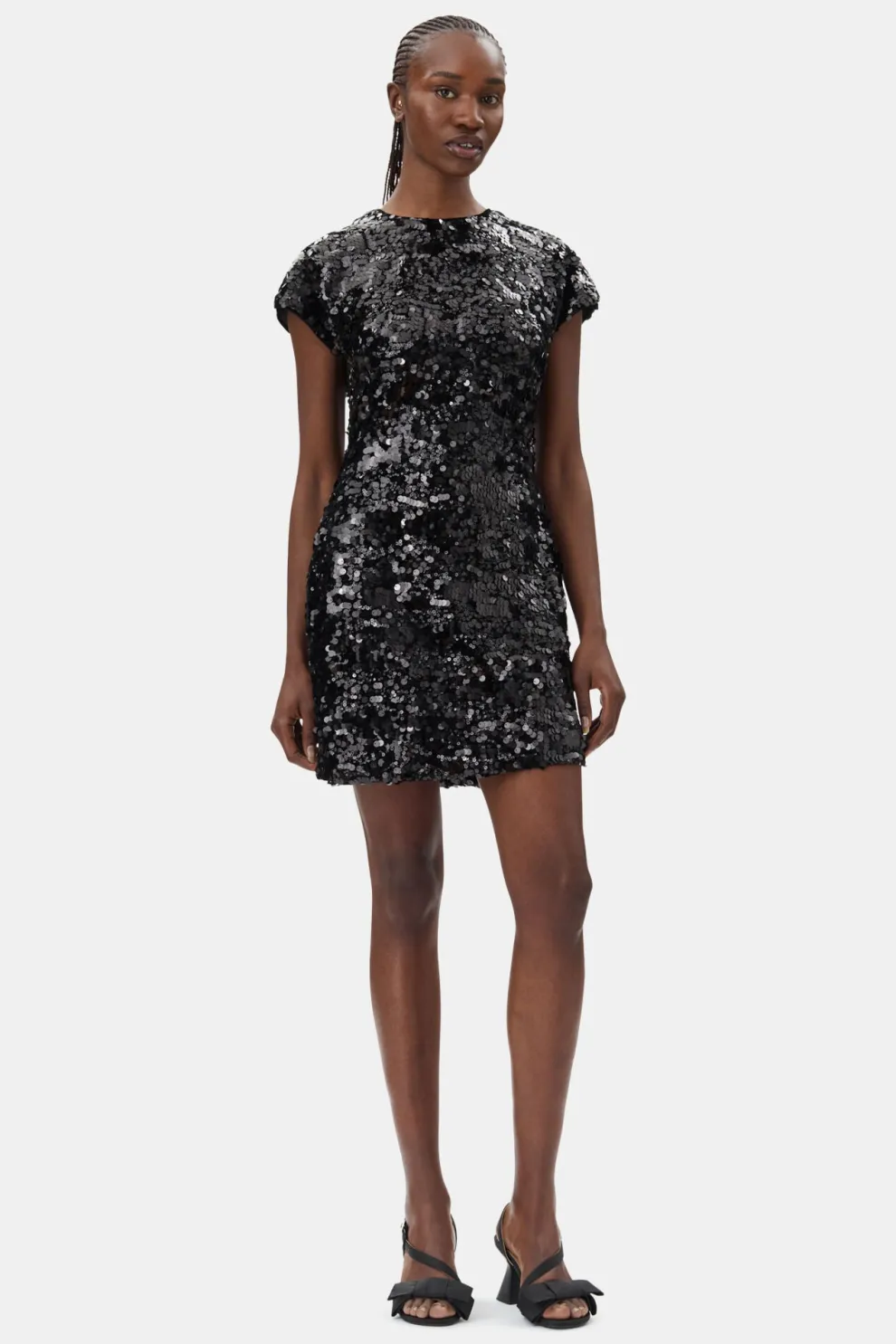 Ganni - Velvet Sequins Mini Dress