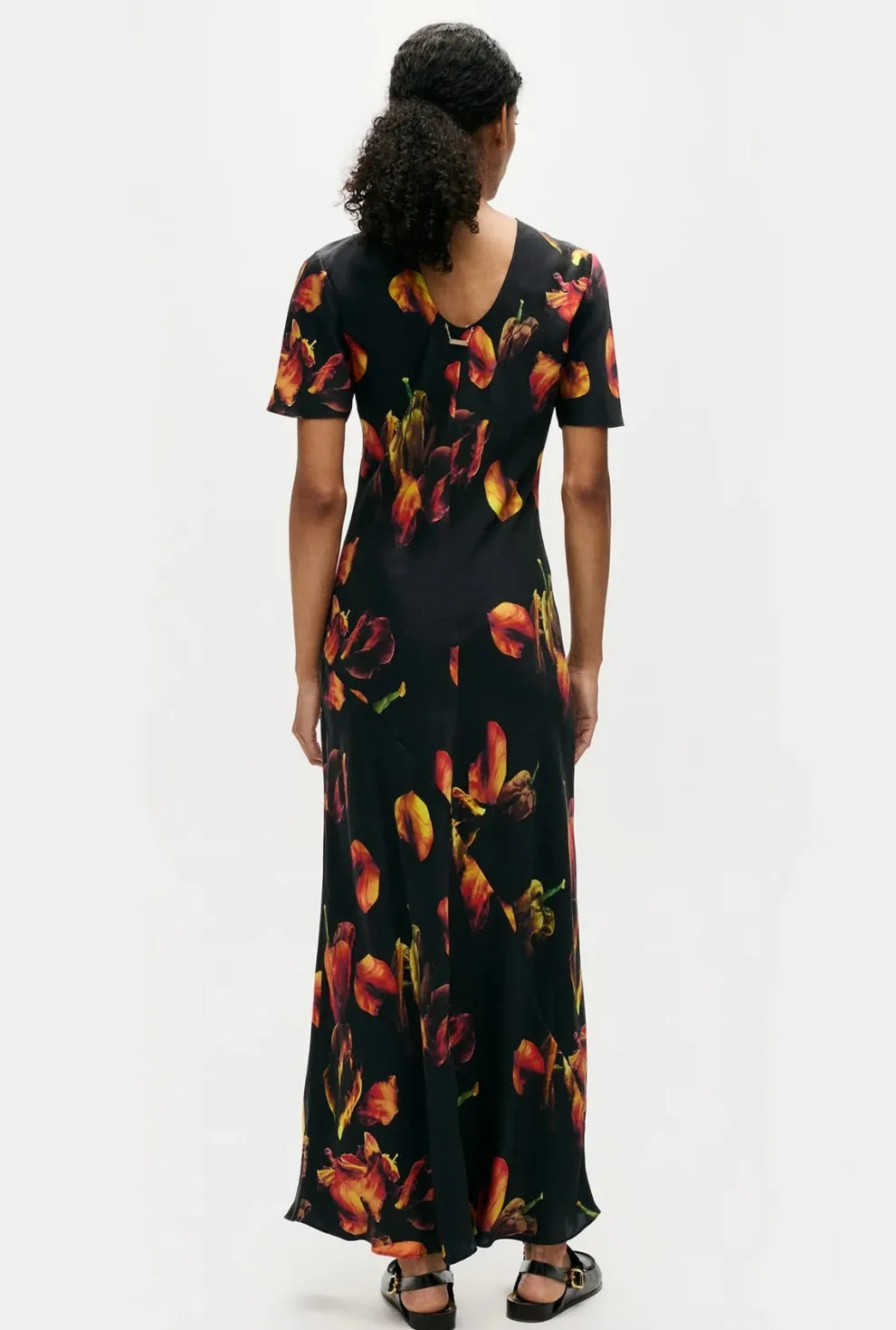 Silk Laundry - Short Sleeve Bias Cut Dress