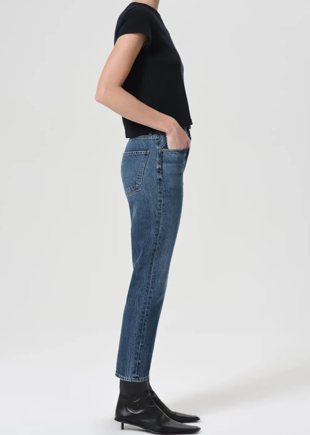 Agolde - Riley High Rise Straight Crop