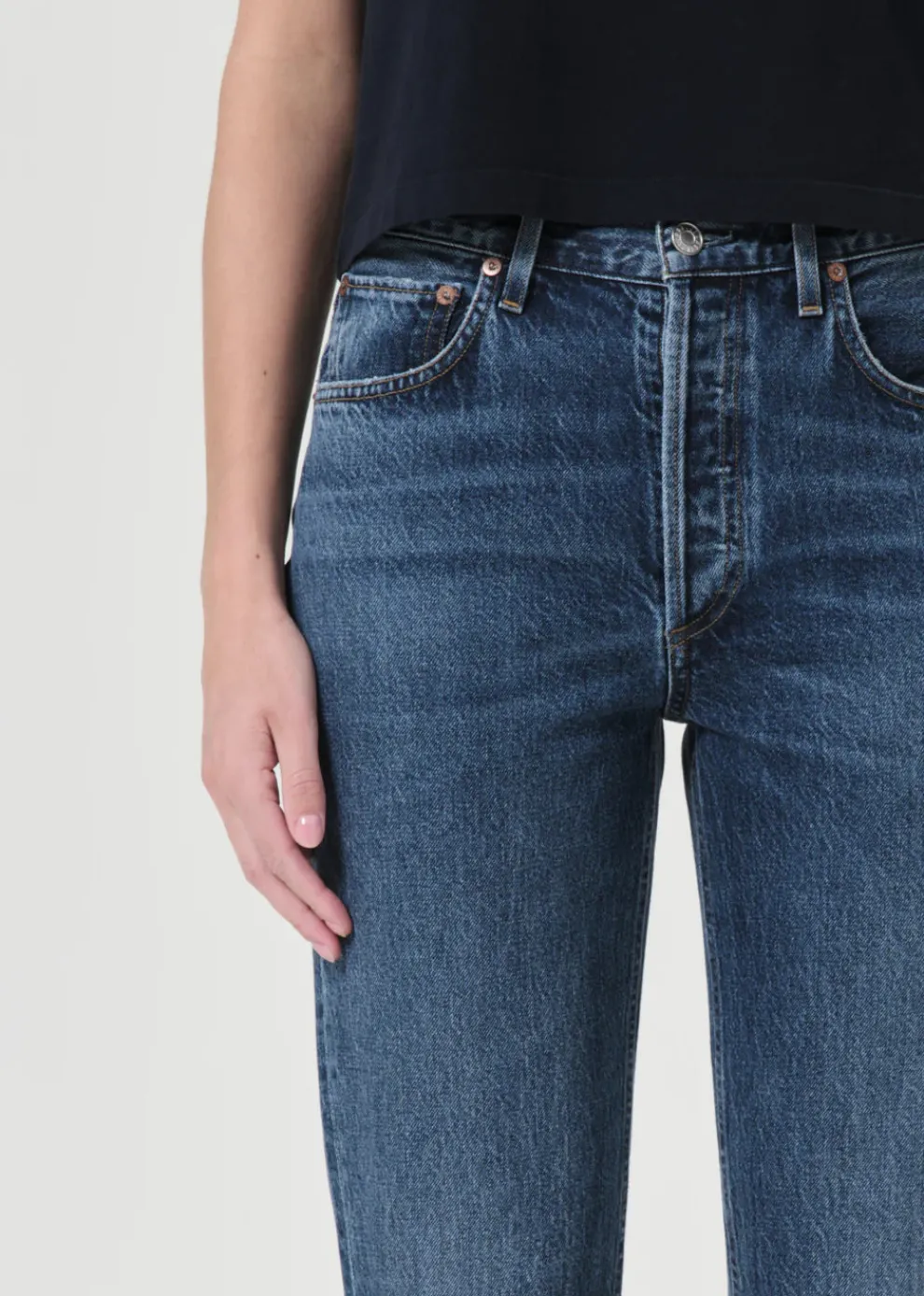 Agolde - Riley High Rise Straight Crop