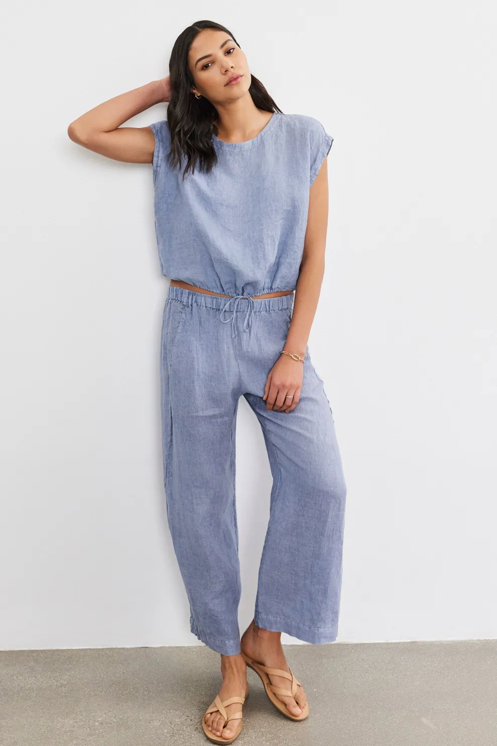 Velvet - Lola Woven Linen Pant