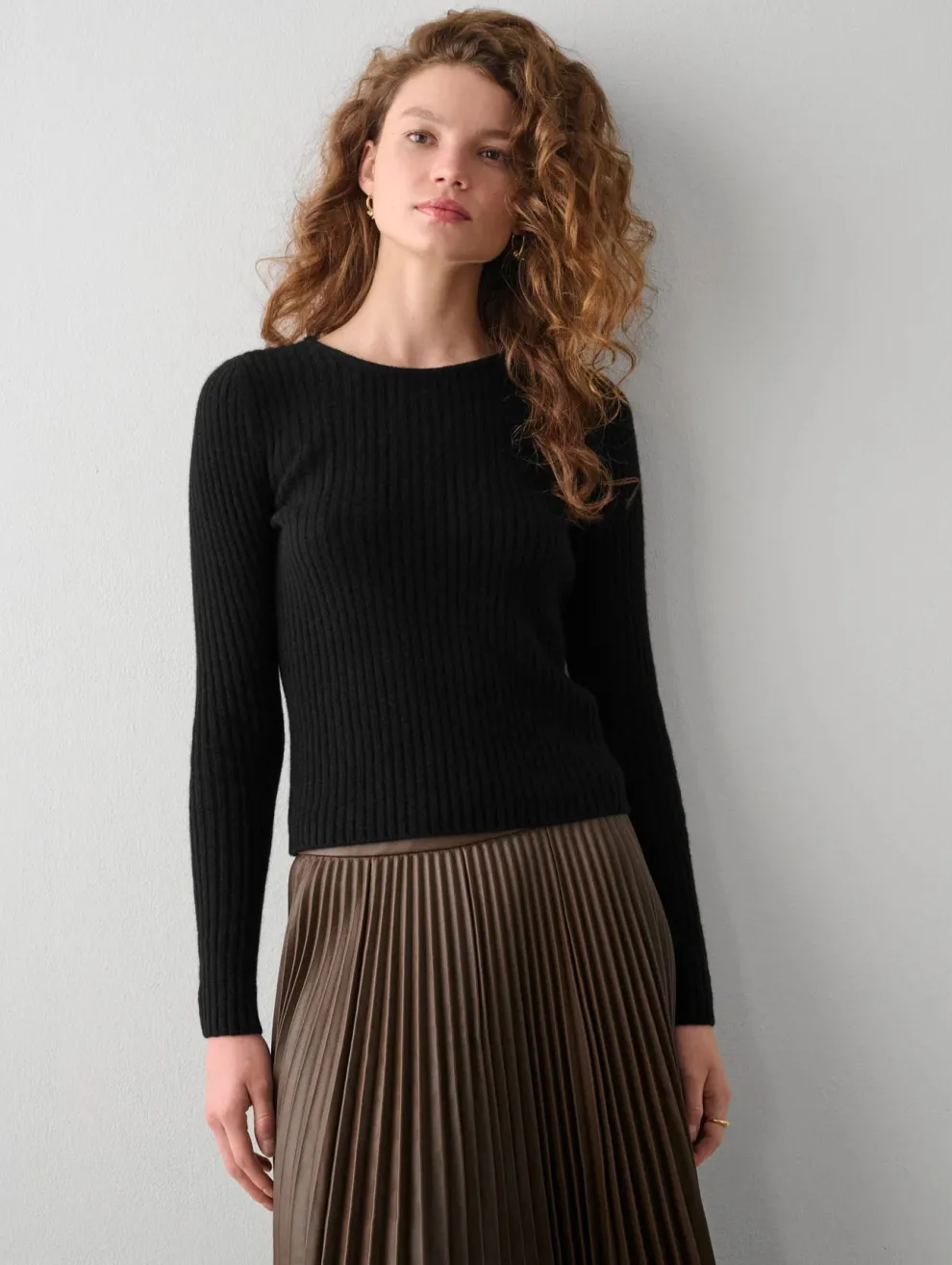 White + Warren - Cashmere Open Back Ribbed Top