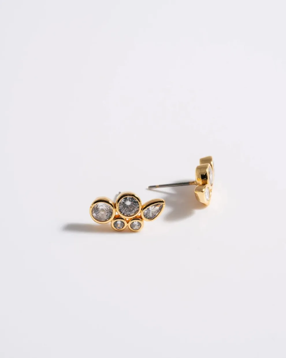 Mademoiselle Jules - Multi Crystal Bezel Ear Studs