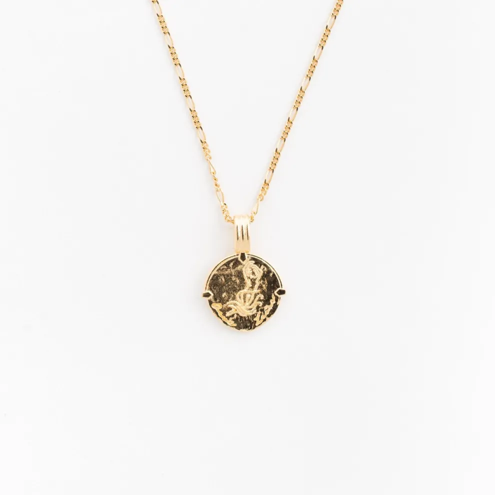 Two Lions - Zodiac Female Body Gold Capricorn