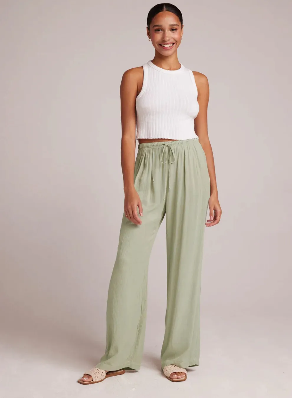 Bella Dahl - Easy Pleated Wide Leg Pant
