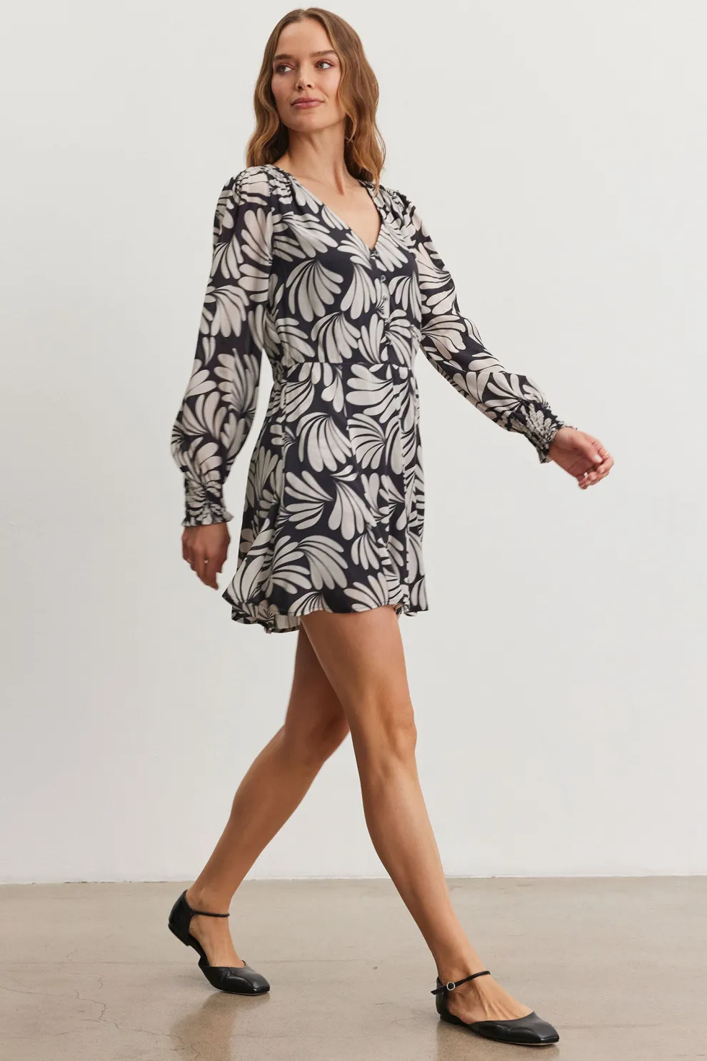 Velvet - Tatti DS Tunisia Printed Viscose Dress