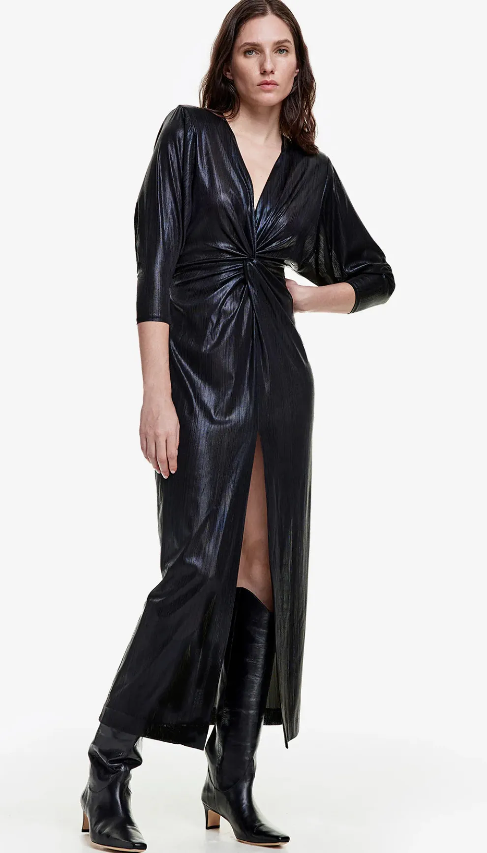 Smythe - Sharp Shoulder Twist Dress