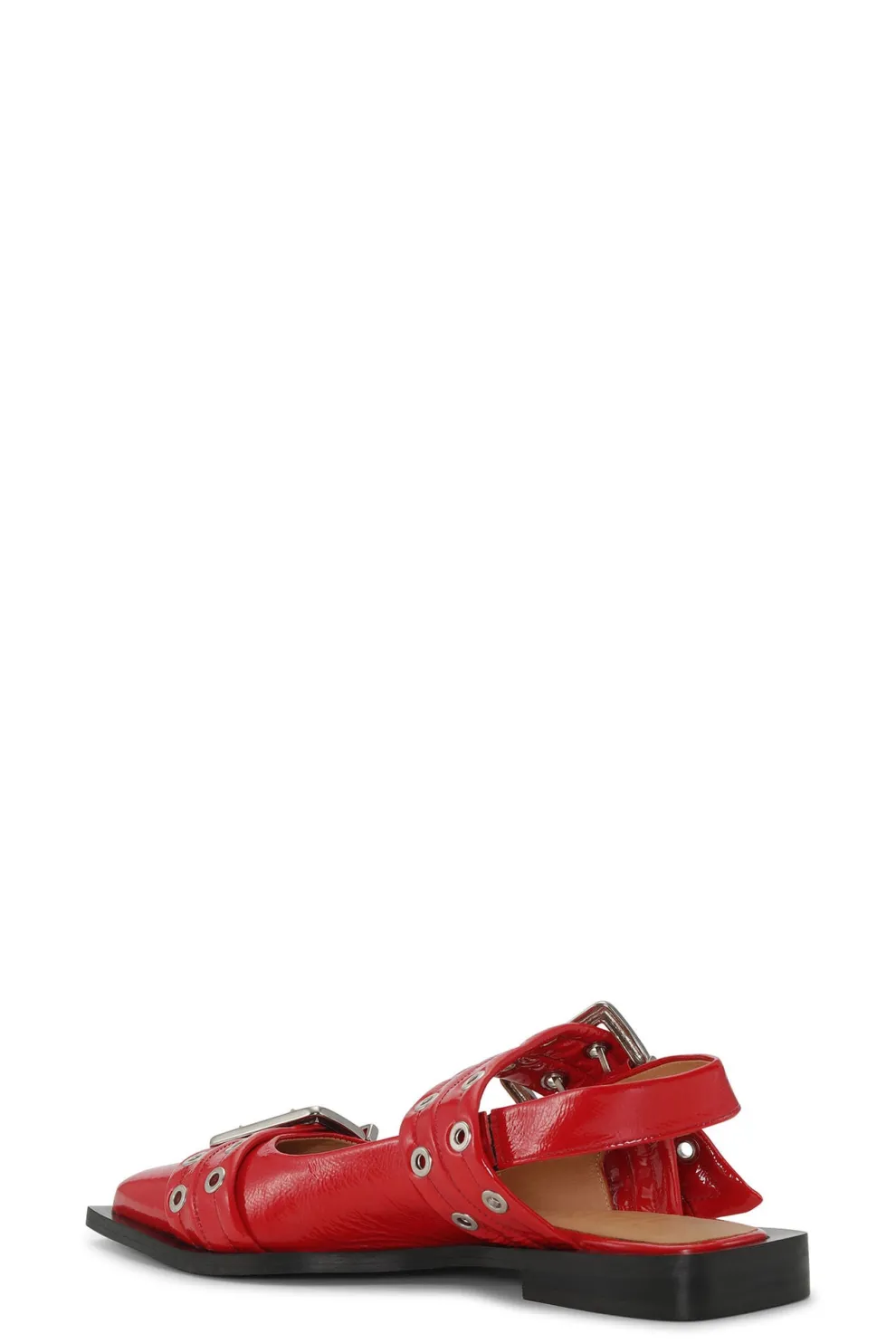 Ganni - Feminine Buckle Ballerina Naplack