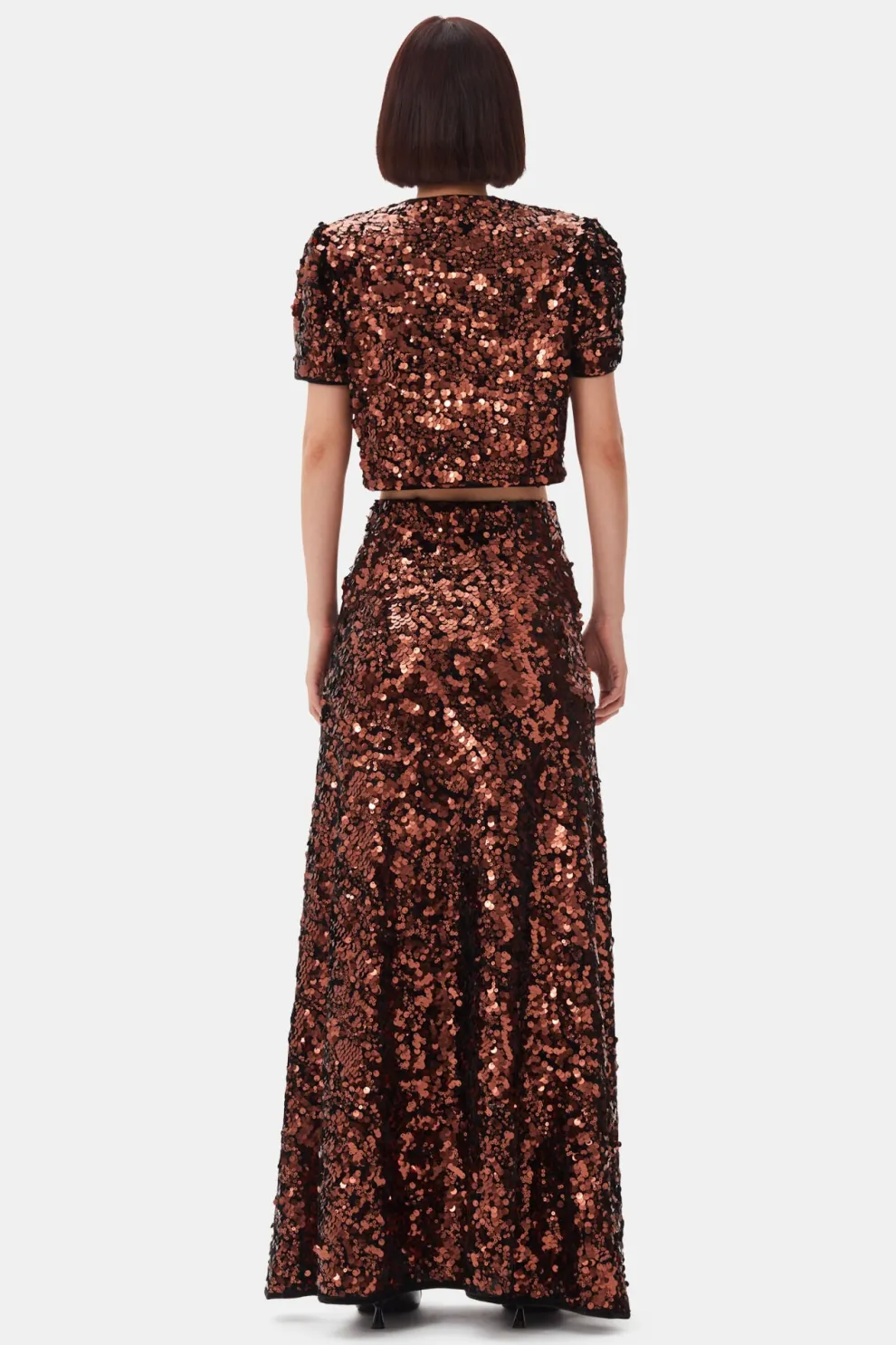 Ganni - Velvet Sequins Blouse