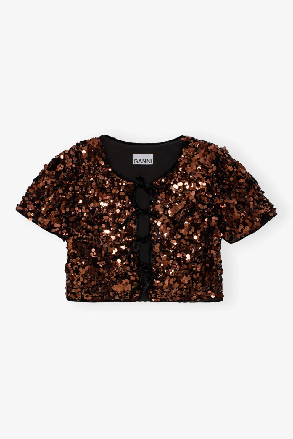 Ganni - Velvet Sequins Blouse