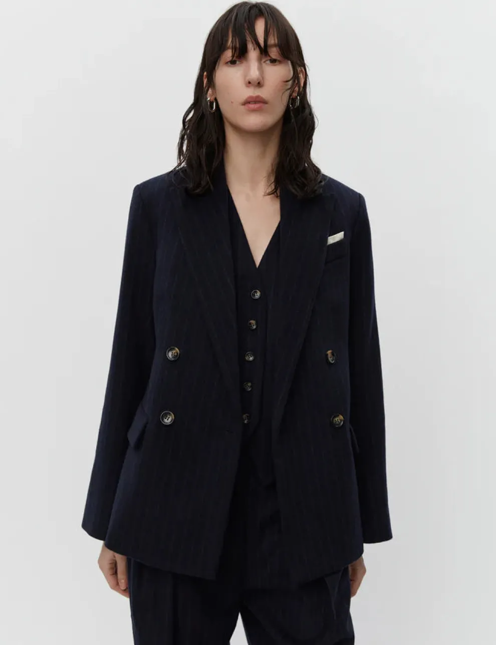 Day - Preston Woolen Pinstripe