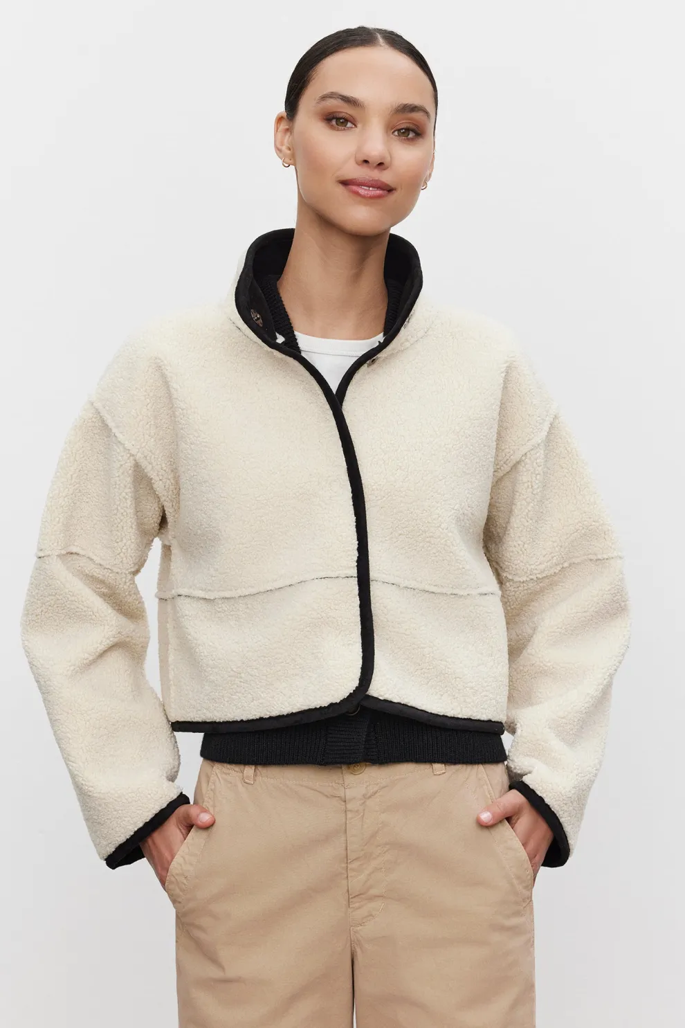 Velvet - Kelly DS Lux Sherpa Cropped Jacket