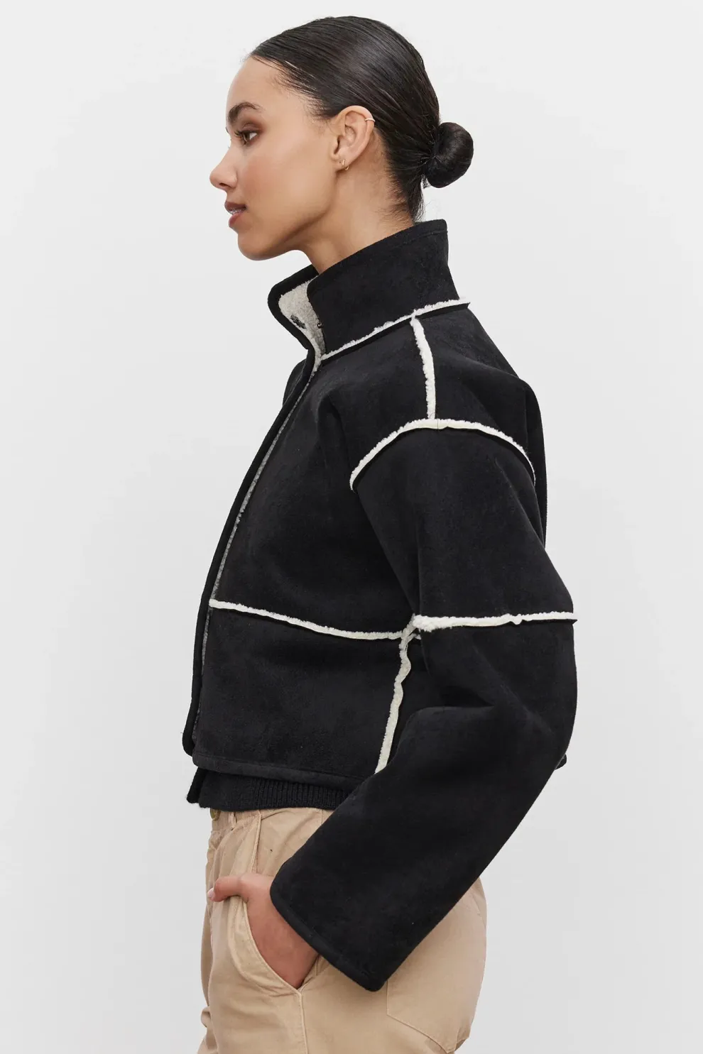 Velvet - Kelly DS Lux Sherpa Cropped Jacket