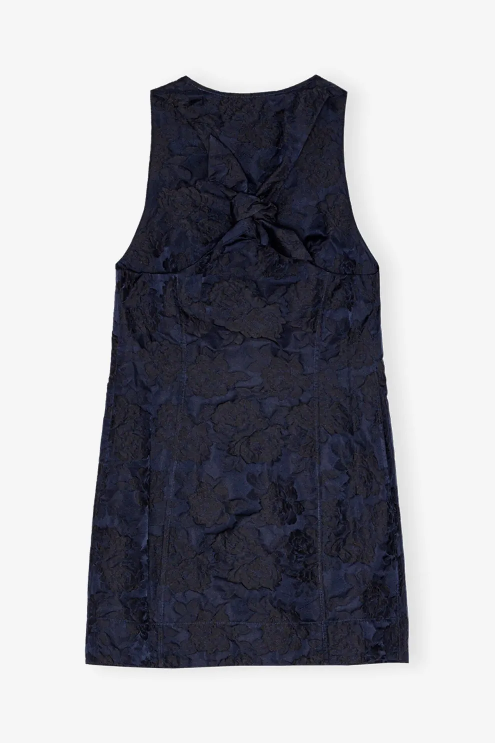 Ganni - Botanical Jacquard Tie Strap Mini Dress