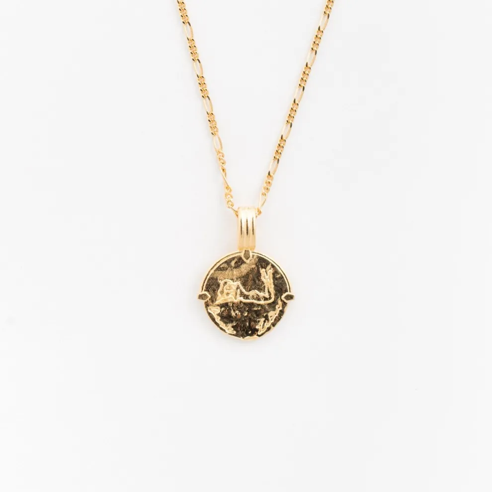 Two Lions - Zodiac Female Body Gold Scorpio