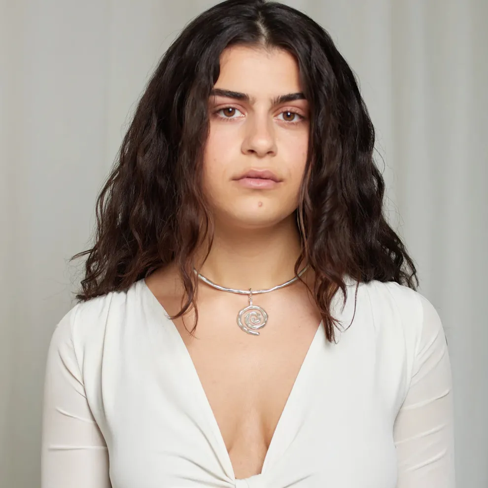 Two Lions - Sacred Spiral Chocker